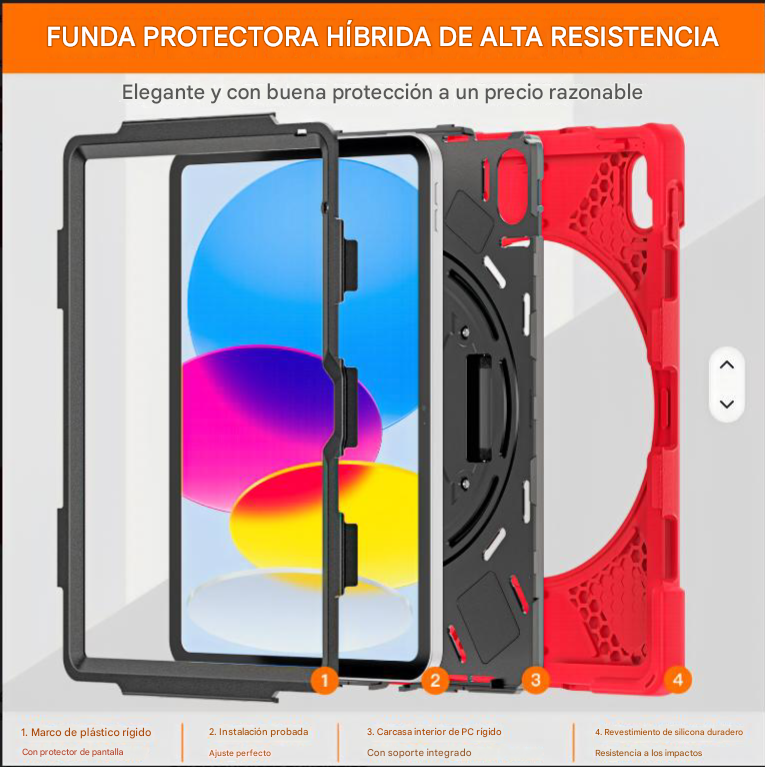 Funda Armor 360 para Samsung Galaxy Tab A11 Plus Azul - Imagen 4