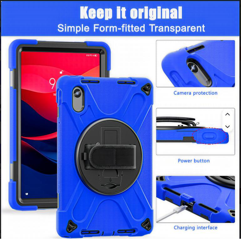 Funda Armor 360 para Samsung Galaxy Tab A11 Plus Azul - Imagen 9