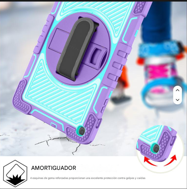 Funda Armor 360 para Xiaomi Redmi Pad 2 11 Fucsia - Imagen 4