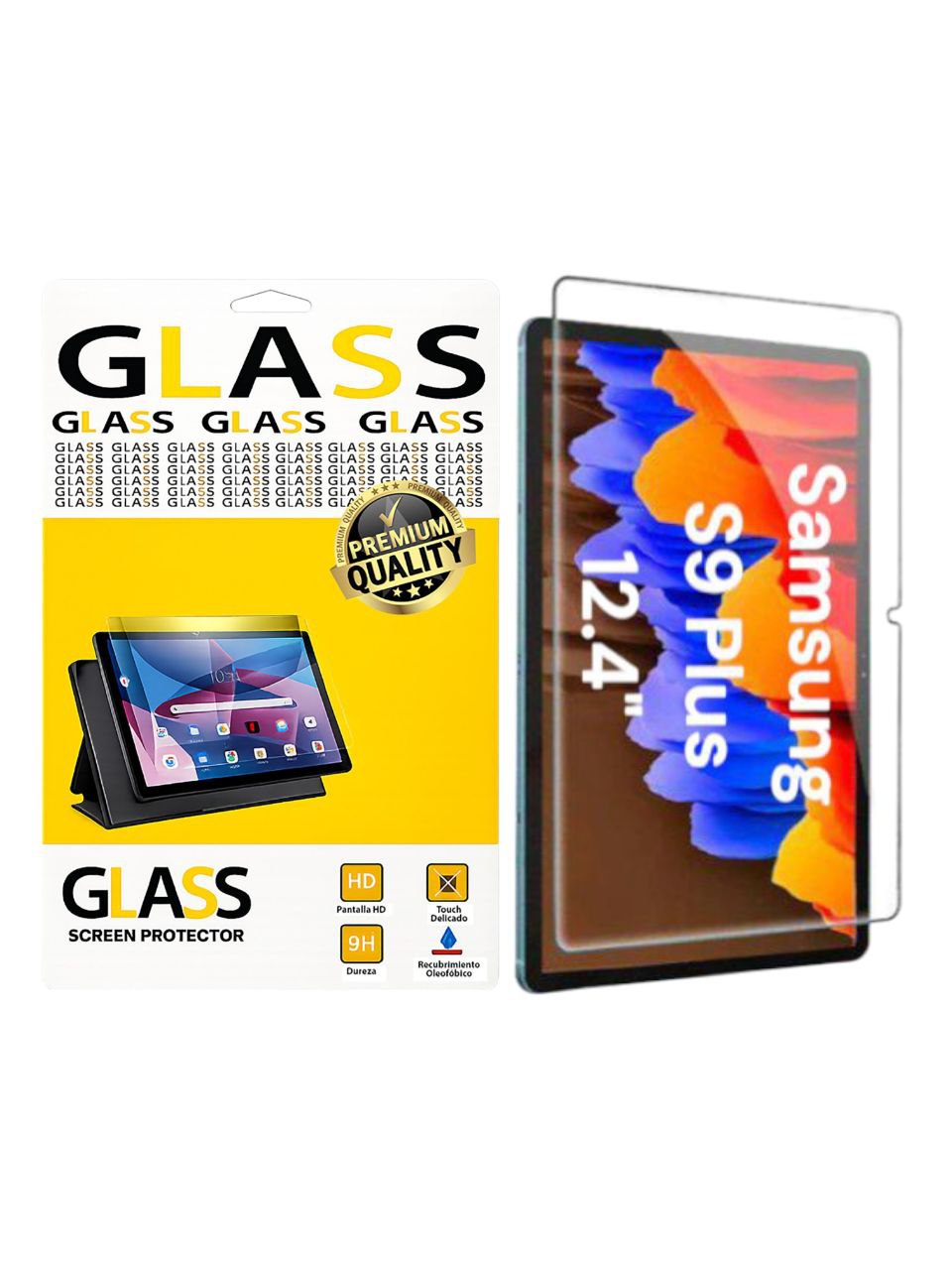 Mica de Vidrio Templado para Samsung Tab S9 Plus / S9 FE Plus 12.4