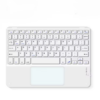Teclado Bluetooth con Touchpad Recargable Universal Blanco para Tablet