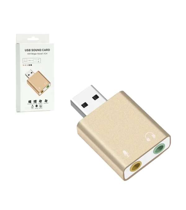 Adaptador de Audio A USB 7.1 American Net - Imagen 3