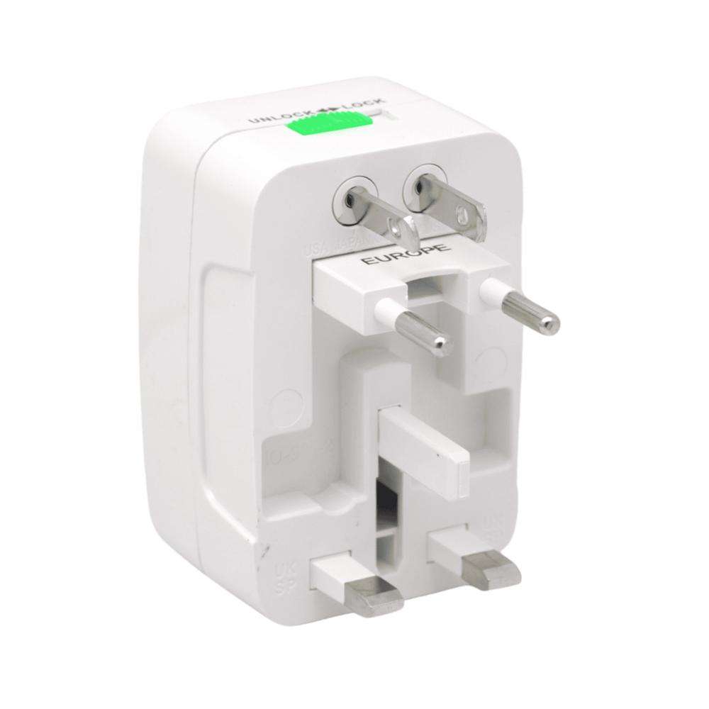 Adaptador de Enchufe Viajero Universal C / USB Full Max - Imagen 2