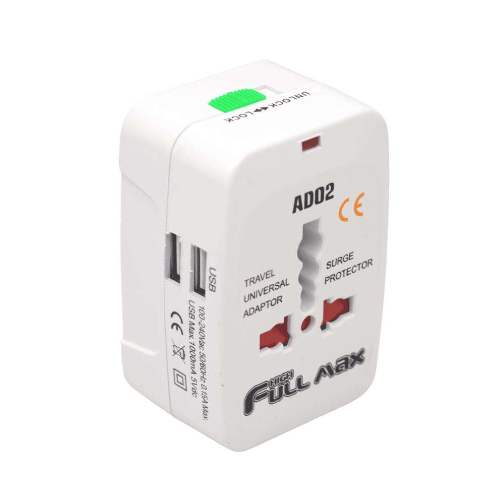 Adaptador de Enchufe Viajero Universal C / USB Full Max - Imagen 3