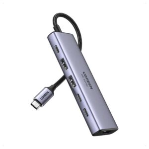 Alternative view of Adaptador Hub USB - C UGREEN 6 en 1 / 2x USB - C / 2x USB - A / 1x HDMI / 1x Pd 100w Mod.35999