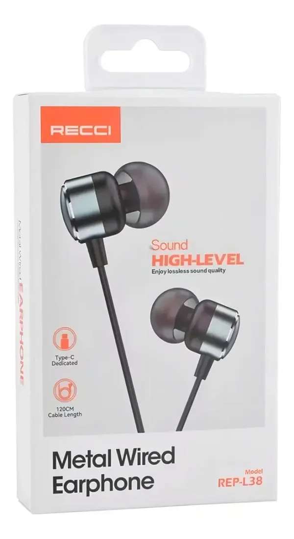 Audifono USB - C de 1.20 cm RECCI - Imagen 3