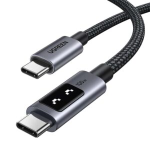 Cable USB - C A USB - C UGREEN Uno de 100 W, Cable USB - C de Carga Rápida con Pantalla Led Mo…