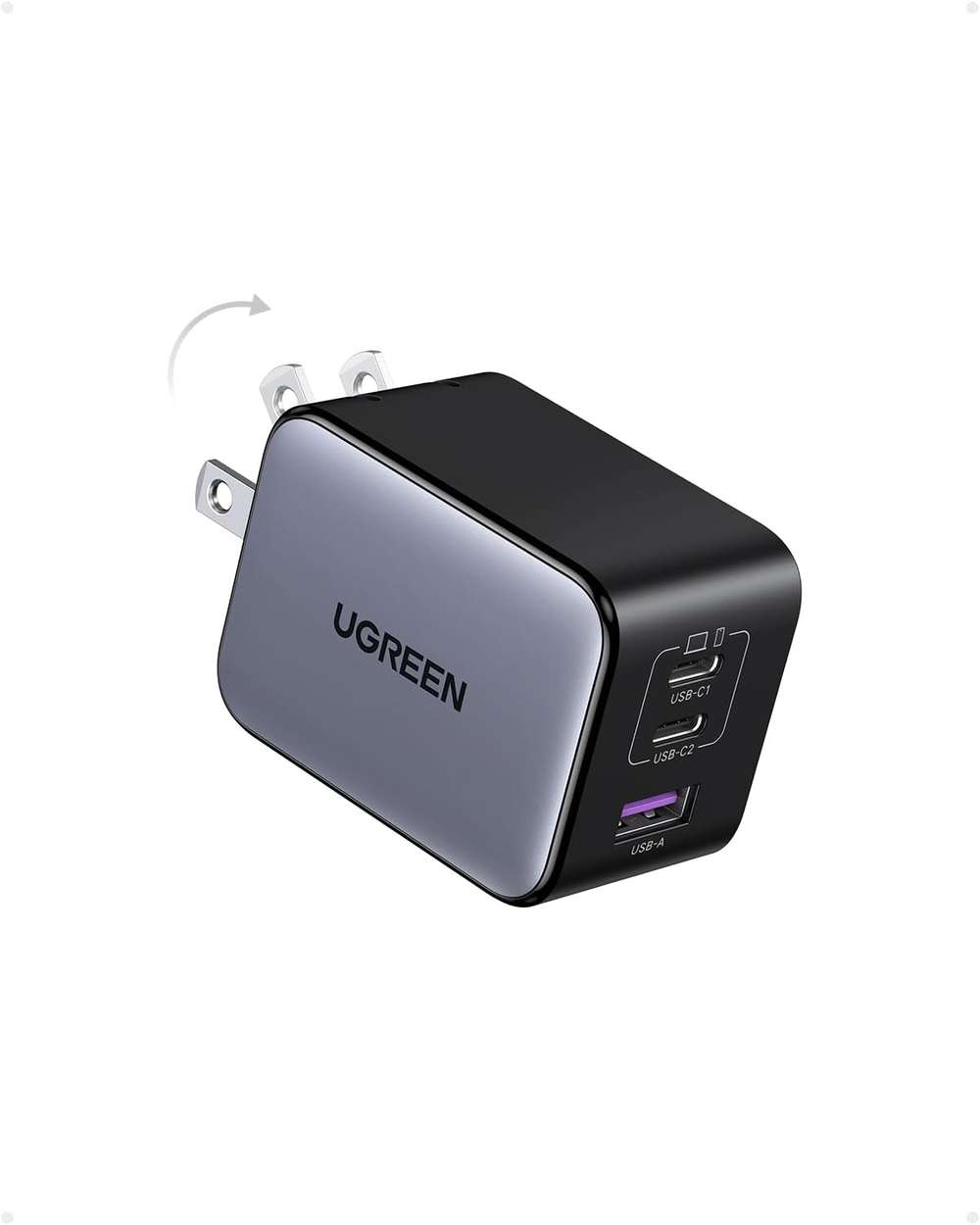 Cargador Nexode PRO 65w / 2 USB - C / 1 USB - A Carga Rapida UGREEN Mod.25870