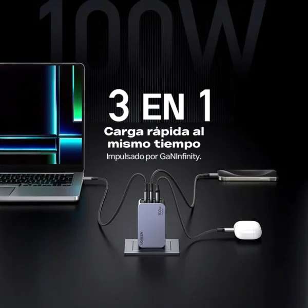 Cargador Nexode PRO de 100 W UGREEN - Imagen 5