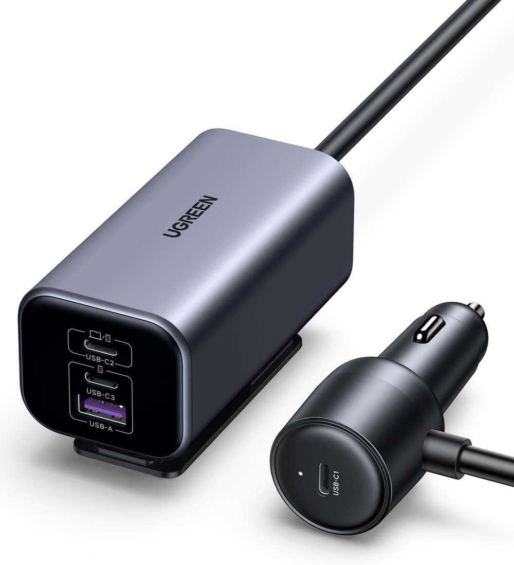 Cargador para Auto 150w 4 en 1 Gan Fast Charger UGREEN Mod.35571
