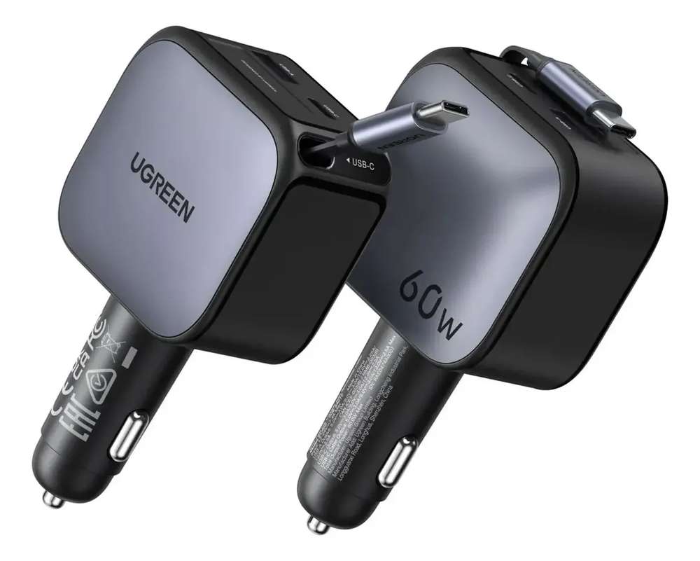 Cargador para Auto 30w Retractil USB - C UGREEN
