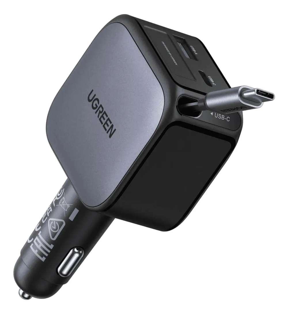 Cargador para Auto 30w Retractil USB - C UGREEN - Imagen 3