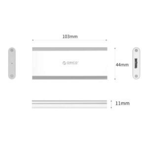 Alternative view of Case M2 A Micro B SSD ORICO