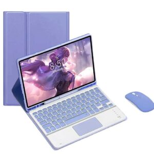 Funda con Teclado para Samsung con Teclado + Mouse Tab S8 Plu / S7 Plus / S7 Fe 12.4