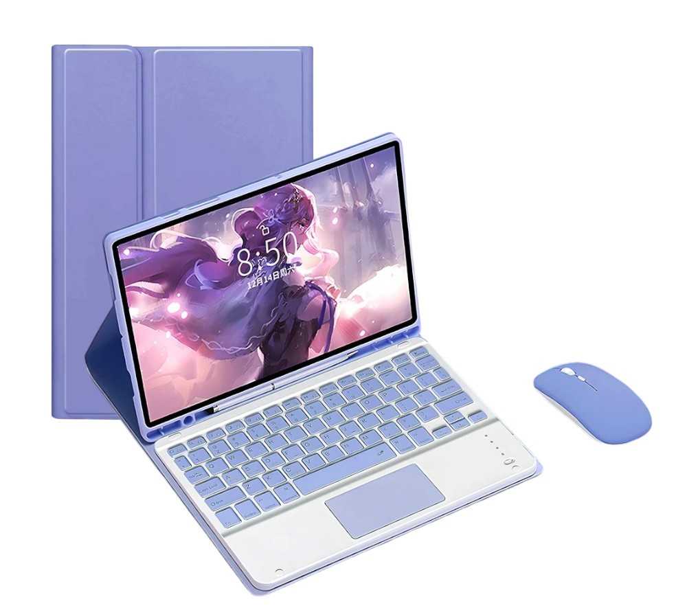Funda con Teclado para Samsung con Teclado + Mouse Tab S8 Plu / S7 Plus / S7 Fe 12.4